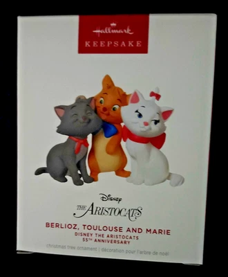 Hallmark 2025 Disney Aristocats 55th Berlioz Toulouse and Marie Ornament New - Image 1 of 4