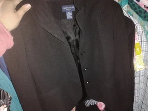 giacca blazer donna ann taylor 6p bianco e nero a pois tuta loft - Foto 1 di 1