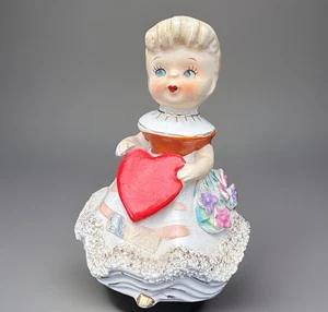 Espaguetis dorados de colección CONSCO Marilyn Exclusivos Febrero Niña San Valentín Campana Corazón - Imagen 1 de 11