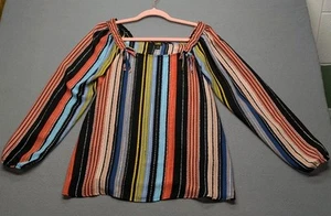 Lee gestreifter Pullover halbtransparent Damen Bluse Größe M - Bild 1 von 4