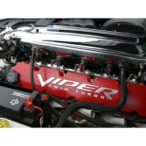 Polished Stainless Steel Valve Cover Lettering for 2008 Dodge Viper Gen4 - Bild 1 von 4