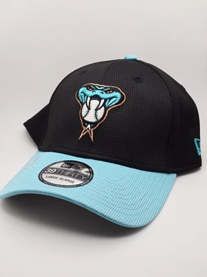 Arizona Diamondbacks New Era 39Thirty Batting Practice Teal Black 2Tone Hat L/XL - Image 1 of 4