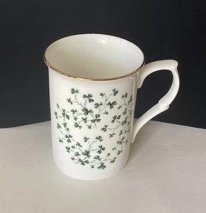 Fine Bone China Shamrock Coffee Mug Tea Cup Gifts From Ireland Gold Trim - Picture 1 of 10
