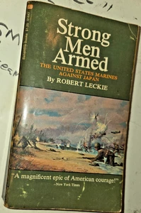 1962 World War II USMC Book STRONG ARMED MEN by Robert Leckie - Foto 1 di 5