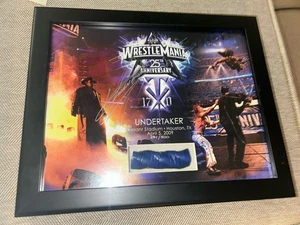 Undertaker WrestleMania 25th Anniversary Rope and Autograph /500 - Bild 1 von 4