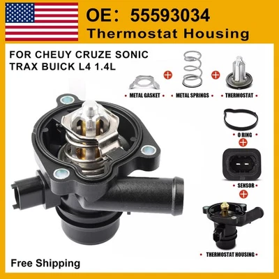 Thermostat Housing For 2011-2017 Chevy Cruze Sonic Trax Fit Buick Encore 1.4L US Foto 1 de 4