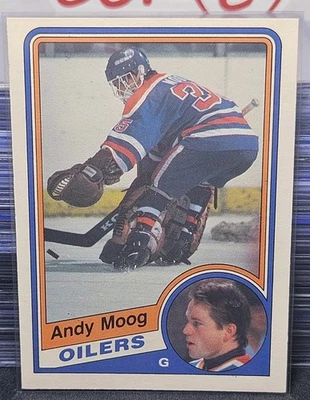 84-85 O-Pee-Chee Andy Moog 2nd Year Card 🚨🚨🚨 Edmonton Oilers  - Image 1 of 2