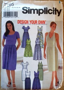 Falda y ajustada Simplicity 7165 Misses Design Your Dress 2 longitudes talla 12-14-16-18 - Imagen 1 de 8