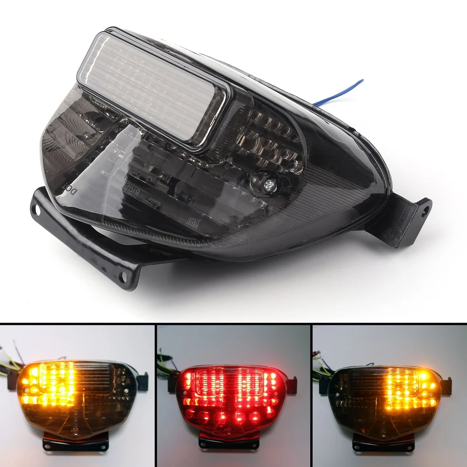 Integrated LED TailLight Turn Signals for Suzuki GSXR 600/750 00-03 1000 Smk A1, - Image 1 of 4