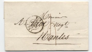 1844 Frankreich Briefmarkenloser Brief nach Nantes [g.1166] - Bild 1 von 3