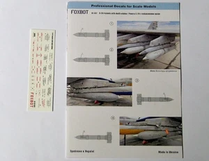 Foxbot 32-037 1:32 Decals Schablonen für S-24 Raketen mit Todeswünschen - Bild 1 von 6