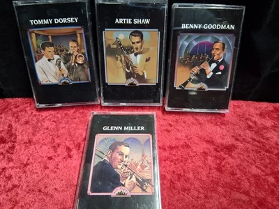 BIG BANDS,SHAW,MILLER,DORSEY & GOODMAN. 4 CASSETT BOX SET.LIKE NEW - Image 1 of 4