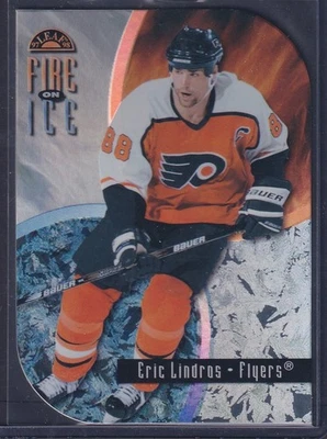 ERIC LINDROS - 1997 Donruss Leaf Fire on Ice EXEC PROMO #2, Serial XXXX/1000 - Image 1 of 2
