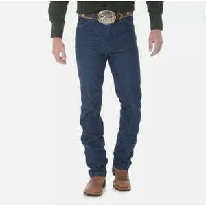 Wrangler Mens Cowboy Cut Slim Fit Blue Rigid Jean 936DEN 40x32 NWOT - Afbeelding 1 van 9