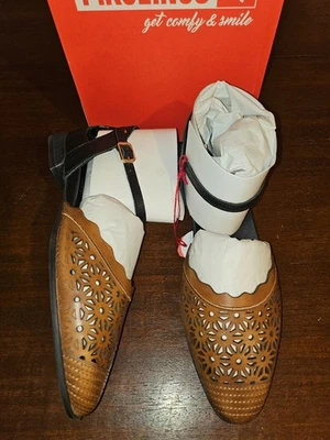 Pikolinos Benissa Leather Brandy Women's Sandal Size 37 EUR US 6-6.5 NIB - Image 1 of 4