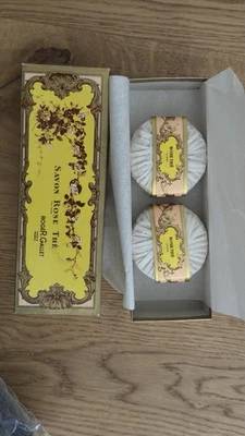 Roger & Gallet Savon Rose Thé Set 2 Stück Vintage Made in France Neu OVP - Bild 1 von 3