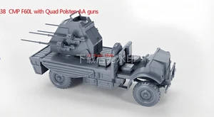 3D Printing 1/72 Canadian CMP F60L with Quad Polsten AA guns Unpainted- - Picture 1 of 5