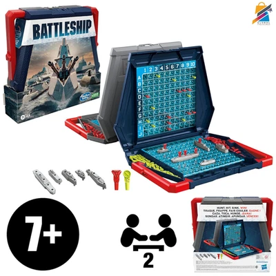 Battleship Board Game Hasbro Kids 7+ Family Strategy 2 Player Classic Travel Toy - Image 1 of 4