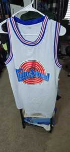 Bugs Bunny #1 Tune Squad Space Jam Jersey M  White Graphic Tank Top  - Picture 1 of 4