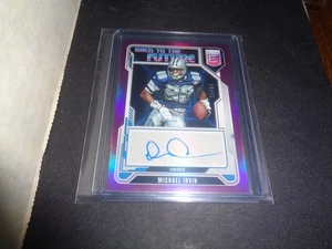 Michael Irvin 2025 Panini Elite "Back To The Future" AUTO PURPLE SSP/49 COWBOYS! - Picture 1 of 1