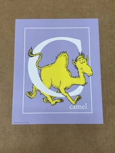 Dr . Seuss Alphabet Giclee Print Copyright 1963 “C Is For Camel” 8.5” X 10.5” - Foto 1 di 8