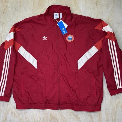 NEW FC Bayern Munich adidas Originals Track Top Jacket Red 2XL - Image 1 of 4