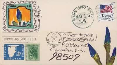 US U549 FDC USS Mattics Constitution ACE Add-On Cachet Hand Colored - Image 1 of 2