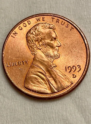 1993 D Lincoln penny Close AM Cover