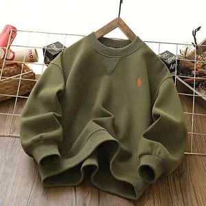 Children Casual Boys Hoodies Sweatshirts for Kid Clothes 4-14Y Autumn Cotton Top - Picture 1 of 41