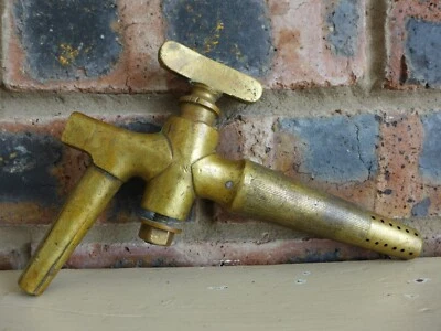 Antique Brass Beer Barrel Keg Tap Spigot Valve Tap Vine Cask Collector B - Image 1 of 4