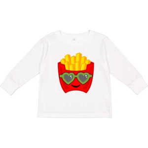 Inktastic French Fries Funny Fry Lover Toddler Long Sleeve T-Shirt Childs Fast - Picture 1 of 10