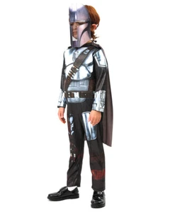 S(110-120cm) Book Week Boy's The Mandalorian Star Wars Jumpsuit Cosplay Costumes - Picture 1 of 7