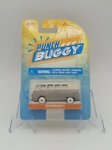 Punch Buggy Bug Grey  White Volkswagen T1 Microbus 1:64 Diecast jada - Picture 1 of 3