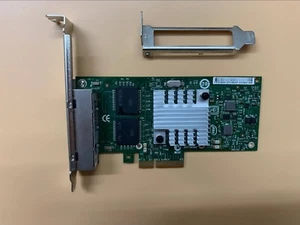 HP NC365T 1Gb Quad Port PCI-E Ethernet Server Adapter 593720-001 Intel I340-T4 - Zdjęcie 1 z 6