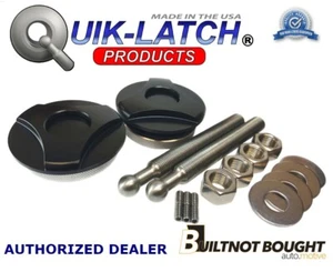 Quik-Latch Twist Lock QL-50 Series Black Hood Pin Kit QL-50-TW-B - Picture 1 of 12