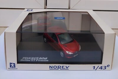 Peugeot 206 berline XT Premium red Norev MIB 1:43 202 203 104 204 205 106 207 - Imagen 1 de 4