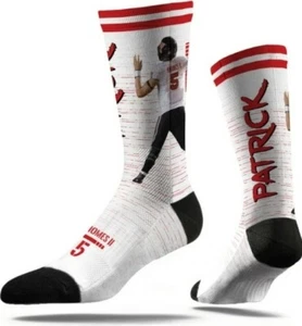 Strideline White CFS Socks Texas Tech Patrick Mahomes Throwing Patrick #5 - Picture 1 of 2