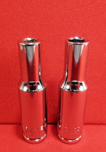 CHROME VANADIUM 3/8’’ Drive 6 Point Deep Socket Chrome 5/16’’ & ¼’’ 2 Pieces - Picture 1 of 7