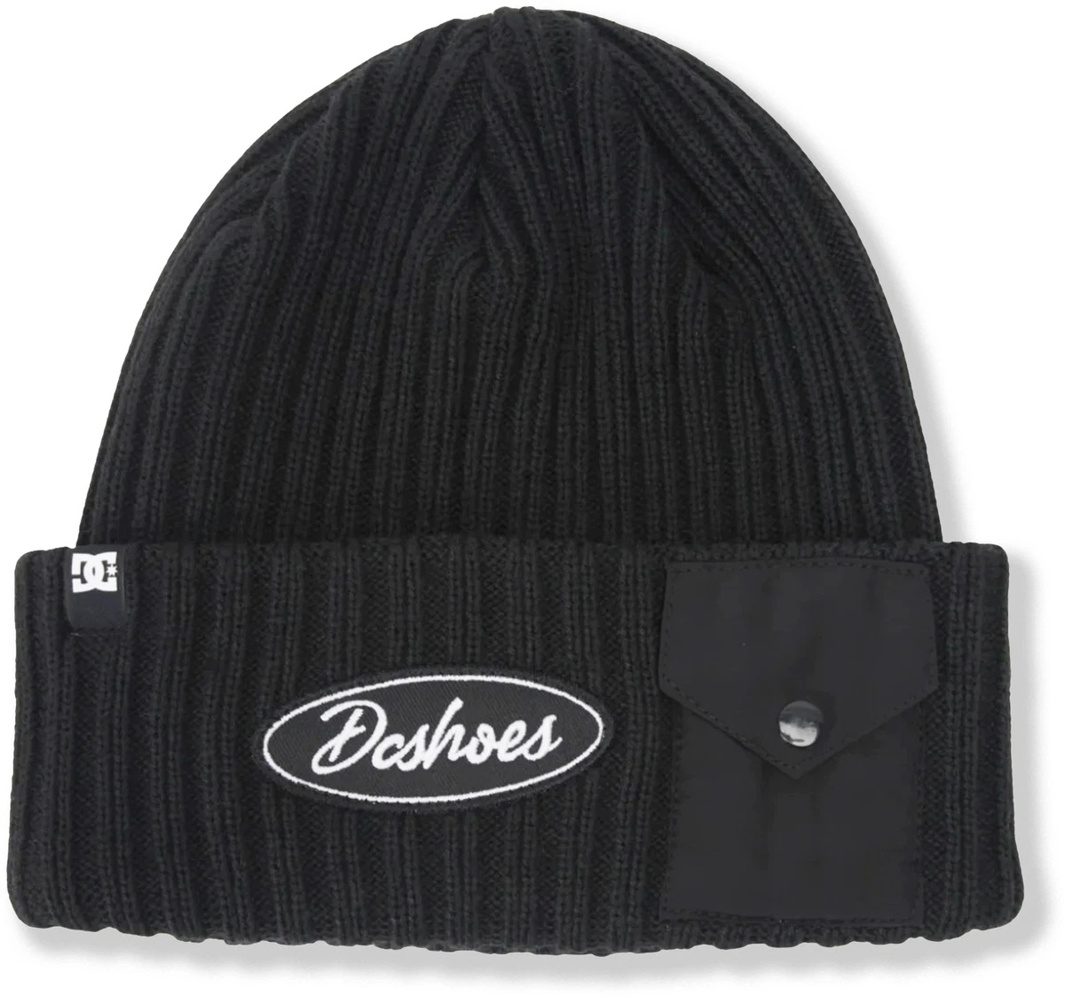 DC Shoes Men's Gambol Beanie - Cold Weather Cuffed Pom Knit Hat