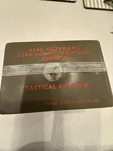 Tactical Air Crew Tropical Survival Kit FRAASS 6545-00-782-6412 Tropical 1974 - Picture 1 of 12