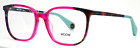 WOOW Going Out 2 9093 Fushia Pink Womens Square Eyeglasses 55-17-140 B:42 J