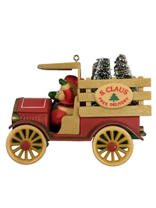 Adorno vintage 1984 Hallmark Santa Deliveries #6 serie Here Comes Santa - Imagen 1 de 7