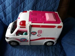 Vehículo hospitalario de rescate clínica médica ambulancia Barbie - Imagen 1 de 11