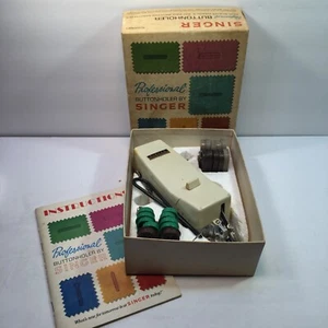 Vintage Singer Professional Buttonholer V 102878 Complete w/ Instructions, Cams - Picture 1 of 24