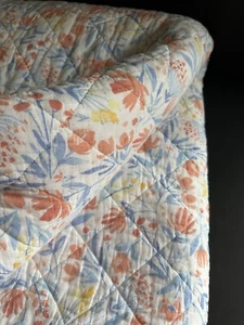 Rachel Ashwell Full Queen Quilt Coverlet Orange Blue Shabby Chic 88x91 - Picture 1 of 24