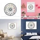 2022 Lunar Calendar Annual Ring Canvas Hanging Painting Watercolor Moon NEW