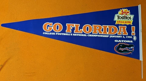 Souvenir 1995 Florida Gators Fiesta Bowl Stadium Pennant National Championship Cover