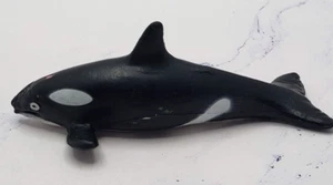 Small Rubber Orca Killer Whale Ocean Sea Life Science Toy - Picture 1 of 8