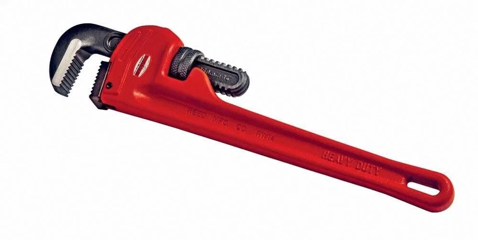 Reed Mfg 02140 RW12 12" Heavy-Duty Straight Pipe Wrench 1/8" - 2" Capacity - Image 1 of 1