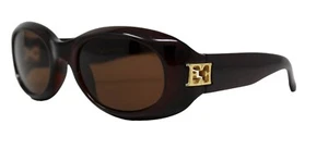 Vintage escada braune ovale Sonnenbrille mit GOLD Logo, um 90er Jahre - Bild 1 von 4